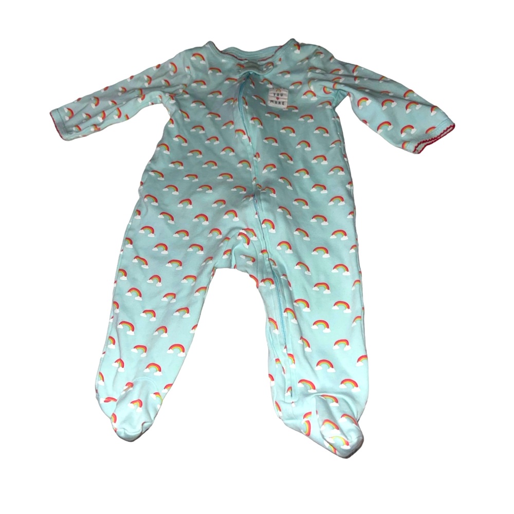 Carter’s “Love You More” footise blue rainbows
